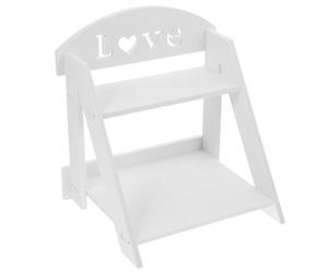 EXAOMBLE Organisateurs de Coiffeuse et Organisation Composition Design Double Couche en PVC, Structure Moderne Élégante, Facile à Déplacer et Résistante la Déformation, pour Salle de Bain