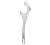 EXAOMBLE Ouvre-seau en Alliage D'aluminium Argenté, Design Ergonomique Multifonction pour Usage Domestique et Industriel, Outil Pratique pour Ouvrir Pots et Récipients
