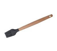 EXAOMBLE Pinceau à Huile de Badigeon Barbecue, Brosse à Badigeonner en Silicone et Bois, Cuisine et Pâtisserie, Contrôle Précis, Poils Flexibles