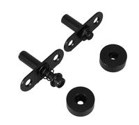 EXAOMBLE Pivot Robuste en Métal Noir pour Cloisons Décoratives et Portes Moustiquaires, Charnière Pivotante à Ressort Réglable, Résistante à L'usure, pour Usage Domestique et Commercial