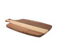EXAOMBLE Planche à Pizza et Steak Bois avec Poignée Plateau de Service pour Fromage Snacks et Desserts Plateau Multifonction pour Cuisine Élégant et Facile à Nettoyer