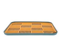 EXAOMBLE Plateau Égouttoir Double Couche en Plastique Solide avec Grand Bac de Drainage, Résistant à L'usure, pour Fruits et Vaisselle en Usage Familial ou Mariages Réutilisable