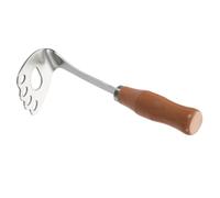 EXAOMBLE Presse-purée pour Pommes de Terre en Acier Inoxydable 304 avec Manche en Bois Portable, Ustensile Cuisine Robuste pour Gagner Temps et Faciliter la Préparation