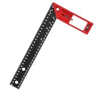 EXAOMBLE Règle de Mesure Multi-angles en Alliage D'aluminium Rapporteur D'angle Rotatif 45° Réglable, Conception Coulissante, pour Travail du Bois et Construction Facile à Transporter