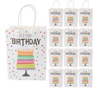EXAOMBLE Sachets Présents Anniversaire Adapté pour Fêtes D'garçon et Filles Espace de Rangement en Papier Kraft 24 Pièces et Showers Légers et Pratiques