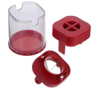 EXAOMBLE Trancheuse à Fruits Acier Inoxydable Robuste avec Plaque Poussoir Coupe Rapide de Fraises Citrons Verts et Tomates Cerises Outil Multifonction pour Cuisine Pratique