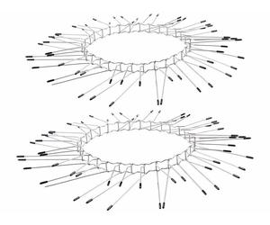 Exbuster 2 colliers à piques anti-nuisibles Ø 12 cm
