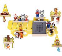 Excavatrice de camion d'étagère pour enfants / Suspendue pour Tonie Box et Tonie Figures / Étagère d'économie d'espace / H. 43 x W. 47 x D. 19 cm / Étagère murale Music Box Figures Inserts magnétiques