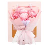 EXCEART 1 Bouquet Bouquet de Fleurs Séchées Rose Solide Finition Soignée, Présent Créatif pour Anniversaire ou Saint-Valentin, pour Sa Copine Cher