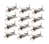 EXCEART 100 Pièces Pince Fleur De Noël Décorations De Noël Ressort Plaqué Clips pour Décors De Pinces Crocodiles Artisanales Décoration De Petit Le Fer Sapin De Clip De Fixation