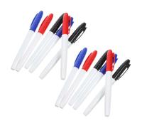 EXCEART 12 Pièces Ensemble de marqueurs effaçables à sec à pointe fine 0,5 mm, en plastique, avec gomme, pour écriture répétée en classe