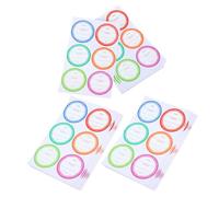 EXCEART 180 Pièces Étiquettes de Date Rondes Imperméables Autocollantes en Papier Auto-adhésif pour Bocaux Mason, Résistantes Déchirure, pour Organisation la Cuisine et Stockage