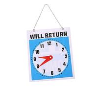 EXCEART 1Pièce Panneau de Bienvenue PVC Double Face avec Horloge Plaque Suspendue Décorative pour Magasin Boutique et Maison Design Pratique et Simple pour Ouverture