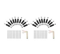 EXCEART 2 Ensembles Dispositif de Réparation de Boîtes Électriques Noir en Nylon et Métal, Résistant à L'usure Levier Pratique pour Boîtes de Jonction et Cassettes Universelles