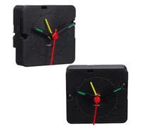 EXCEART 2 Ensembles Kit du Mécanisme D'horloge à Quartz de Remplacement avec Fonction Alarme, Plastique Solide, pour Horloge Murale et Réveil, Usage en Bureau ou Salle de Classe
