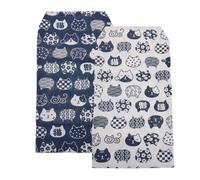 EXCEART 2 Pièces Couverture de Protection pour Livres et Bibles en Tissu Japonerie, Légère et Réutilisable, Style Traditionnel Artistique, pour Déplacements et Voyages