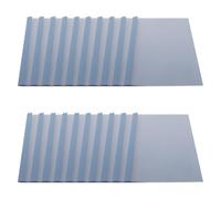 EXCEART 20 Pièces Couvertures de Reliure Thermique A4 Transparentes Colle | Feuilles, Format 30x21,2cm, Surface PVC Lisse, Usage Bureau et Dossiers D'appel D'offres
