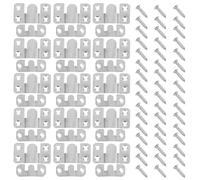 EXCEART 32 Pièces Crochets Suspendre en Acier Inoxydable Argenté pour Miroir avec Fixation Facile, Design Créatif Lettre et Montagne, Installation Rapide Derrière Porte ou Tête de Lit