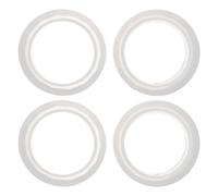 EXCEART 4 Pièces Anneau Diffuseur Parfumé Réutilisable, Silicone Blanc | Diffusion par Chaleur, N’obstrue Pas la Luminosité, pour Bureau et Coin Lecture, Compatible avec Ampoule à Filament