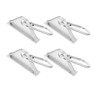 EXCEART 4 Pièces Crochet Coulissant en Aluminium Extrudé Argenté Forme Triangulaire, Facile à Fixer et Portable, Accessoire pour Imprimantes 3d et Profilés Extrusion