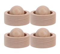 EXCEART 4 Pièces Diffuseur D'huile Essentiel Compact en Bois Diffusion Constante et Design Cylindrique Minimaliste pour Maison Chambre Bureau Yoga