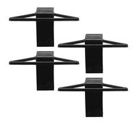 EXCEART 4 Pièces Pince de Fixation Nettoyage Rapide en Abs Noir pour Pinceau à Peinture pour Peinture Murale à Domicile