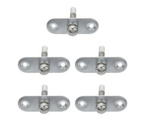 EXCEART 5 Pièces Kit de Remplacement Quincaillerie pour Lit Garçon Fille Vis et Boulons Acier Inoxydable Goupilles de Réglage Hauteur avec Verrou de Sécurité pour Cadre de Lit Garçon Fille