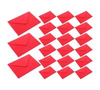 EXCEART 50 Pièces Enveloppes de Courrier Rouges à Rabat en V, Papier, | Surface Lisse, Fermeture Double Adhésive, Pli Standard, Écriture Nette sans Bavure, Format Lettres