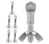 EXCEART 6 Pièces Vis de Réglage de Tension en Fer pour Cadre de Scie à | Pièce de Rechange Argenté, Compatibilité, Installation Facile, pour Projets DIY et Ateliers de Réparation