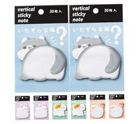 EXCEART 8 Notes Autocollantes D'animaux Blocs-notes Autocollants Mémo Chat Notes Autocollantes Kawaii Bloc-notes Chat Note Stickers Bloc-notes Kawaii Remarque Beau Étudiant Papier