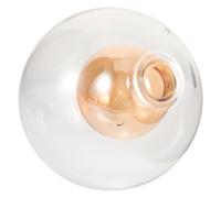 EXCEART Abat-jour pour lampe suspendue en verre G9, abat-jour de plafonnier, structure boule dans boule, simple en design, touche décorative pour salon et éclairage intérieur