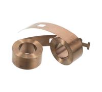 EXCEART Accessoires de Fenêtre Pliants à Ressorts en Acier Inoxydable 2pcs, Structure à Bobine Plate, Largeur Étroite, Finition sans Couture pour Maison et Bureau