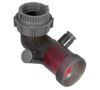 EXCEART Adaptateur de Tuyau D'égout en Plastique Dispositif Anti-refoulement et Double Trop-plein pour Évier Cuisine, Prévention des Odeurs et Accessoires de Plomberie