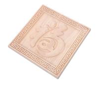 EXCEART Applique Décorative D’angle en Bois Style Vintage, 14,7 CM | Grain , Surface Lisse et Relief, Pose Facile, pour Murs et Meubles Cuisine Moderne