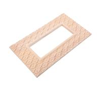 EXCEART Applique Ornementale en Bois Style Chinois Nuage pour Cadre Miroir | Bois Sculpté, Style Vintage, Usage Salon et Entrée, Installation Facile, Teinte Khaki