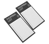 EXCEART Bloc-notes et Aimanté pour Liste de Courses Magnétique avec Design Unique, Papier Portable 2 Pièces pour Organisation Pratique Réfrigérateur