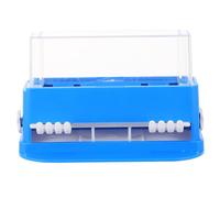 EXCEART Boîte de Rangement Transparente Organisateur Pratique en Plastique Couleur Bleu pour Bâtonnets Nettoyants et Cure-dents pour Salle de Bain ou Coiffeuse
