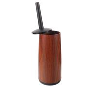 EXCEART Brosse WC Marron à Long Manche, Style Bois, Nettoyage Robuste | Support Couvert au Sol, Plastique à Effet Bois, pour Cuvette et Rebord, Décoration Moderne