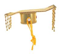 EXCEART Chapeau D'empereur Chinois Style Ancien en Carton et Coton Doux, Accessoire de Cosplay Oriental, Confortable et Stable pour Fêtes et Séances Photo