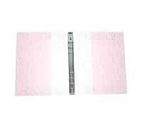 EXCEART Classeur A5 à 6 Anneaux en Pp et Métal Couleur Rose, Résistant aux Rayures Organisation Pratique pour DIY et Rangement de Documents