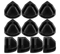 EXCEART Connecteurs D'angle en Plastique Noir Fixation Flexible 10 Pièces et Stabilité Renforcée pour Grille de Rangement pour Armoire et Espace de Stockage