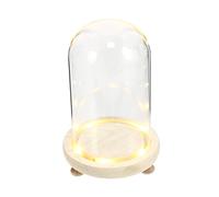 EXCEART Couvercle pour Fleur Stabilisée Verre Décoratif De Bureau Ornement Floral sous Cloche Fleur Créative