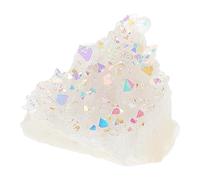 EXCEART Cristaux Druzy en Amas de Quartz Lumineux pour Relaxation Mentale et Physique, Sculpture en Pierre Précieuse Naturelle pour Yoga et Purification de L'air