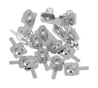EXCEART Ensembles de Ressorts de Batterie AA Performance Stable Lot de 5 et Positifs en Acier Inoxydable Plaqué Nickel pour Compteurs de Gaz et Débitmètres