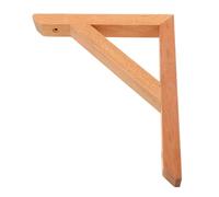 EXCEART Équerre Triangulaire en Bois de Hêtre 22x18cm Support Mural pour Étagères, Distribution de Poids Améliorée, Installation Facile Diy, pour Salle de Bain et Salon