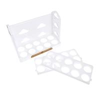 EXCEART Étagère à Œufs Boîte De Rangement Pour Œufs Avec Compartiments Pour Réfrigérateur Maison Hôtel Restaurant Snack Supermarché