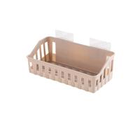 EXCEART Étagère de Salle de Bain Murale à Ventouse, Abs Rose | Fixation Adhésive Puissante, sans Clous ni Colle, Rangement Polyvalent, Chambre, Savonnette