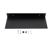 EXCEART Étagère Murale Noire Simple, Aluminium Spatial, Montage Mural | Rangement Moderne pour Flacons de Maquillage, Meuble ou Plan de Travail, Fixations Inox