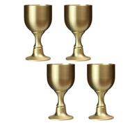 EXCEART Gobelets en Alliage de Cuivre Élégants Style Médiéval, 4 Pièces, Coupe Haute de Type Calice, Prise Confortable et Résistance à L'usure, pour Décoration Maison et Cérémonies