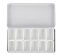 EXCEART KüNstler Boîte d'aquarelle - Pots d'aquarelle vides en métal avec kit de peinture portable pour les amateurs et les débutants